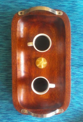 Café para dos en una mañana de enero